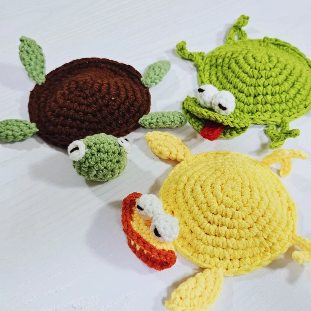 Crochet Pop Up Animal Coaster Tutorials