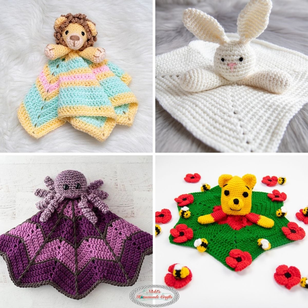 40 Free Cute Crochet Lovey Patterns for Babies and Kids