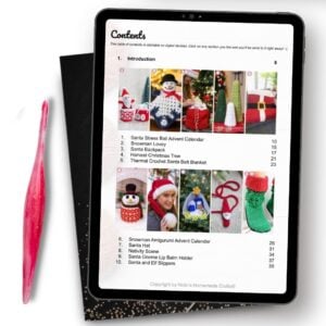 Christmas Crochet Made Easy Table of Contents