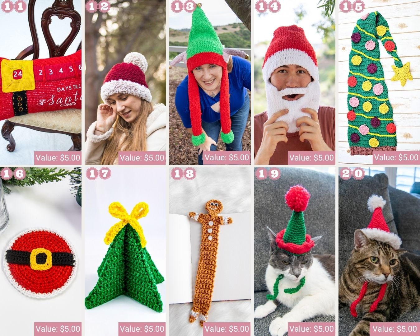Christmas Crochet Patterns 11-20