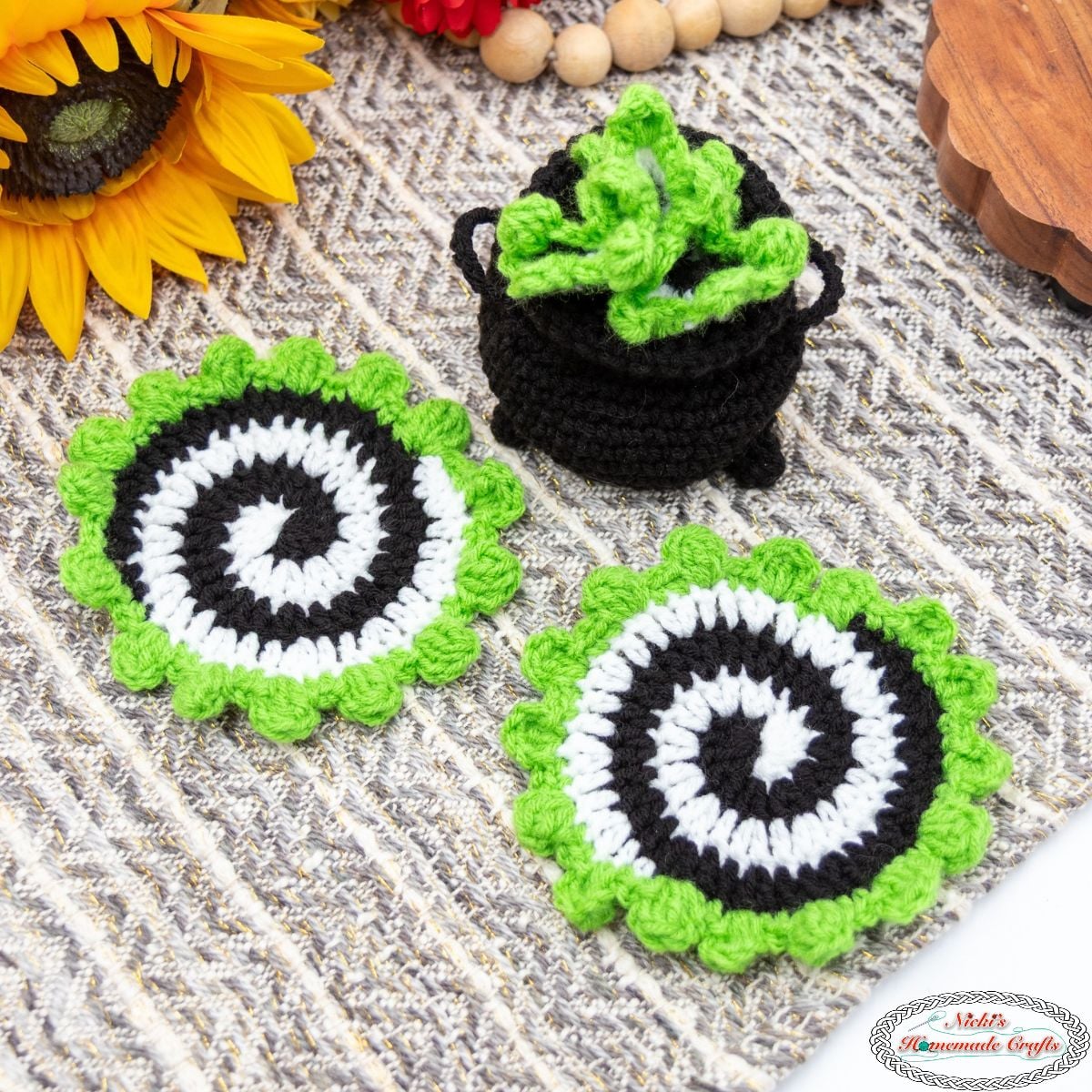 Coaster Cauldron Pattern - Square
