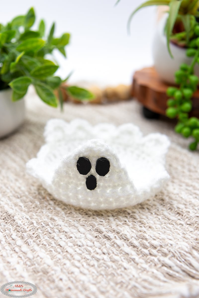 Crochet Ghost Popup Coaster Pattern
