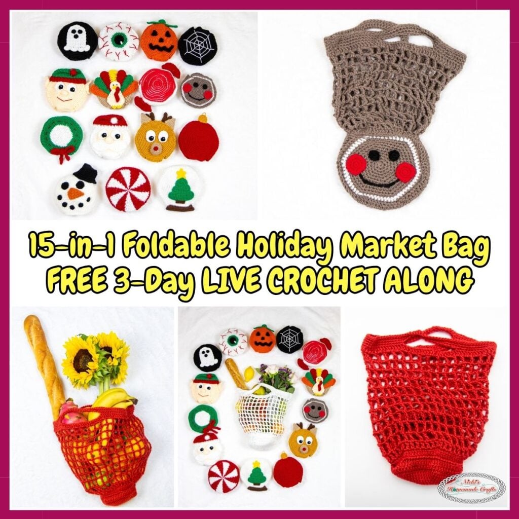 Free Holiday Market Bag Crochet Pattern