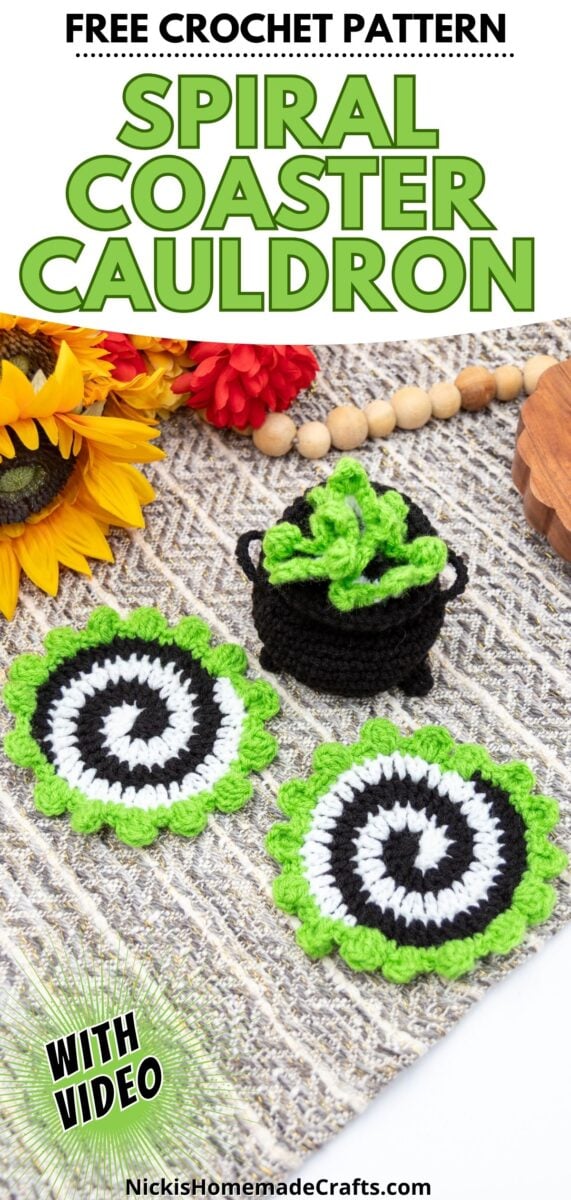 Spiral Coaster Coaster Pattern - Long Pin
