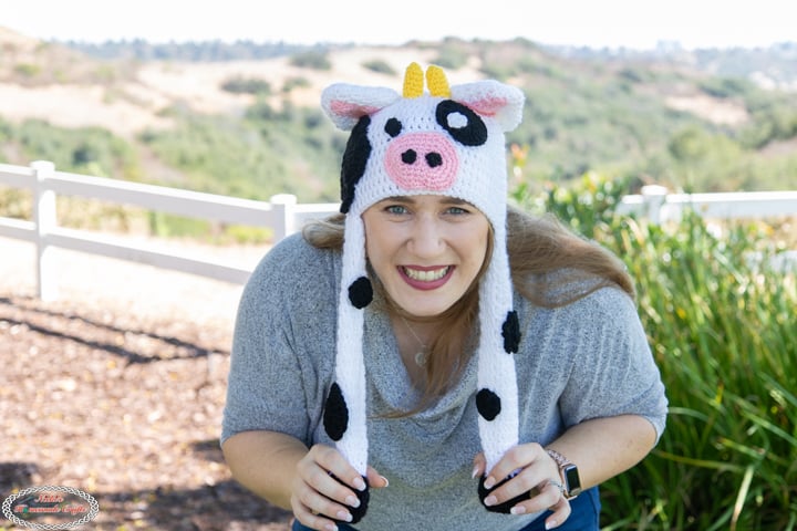 Crochet Cow Hat Pattern
