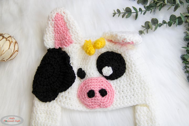 Crochet Cow Hat Pattern