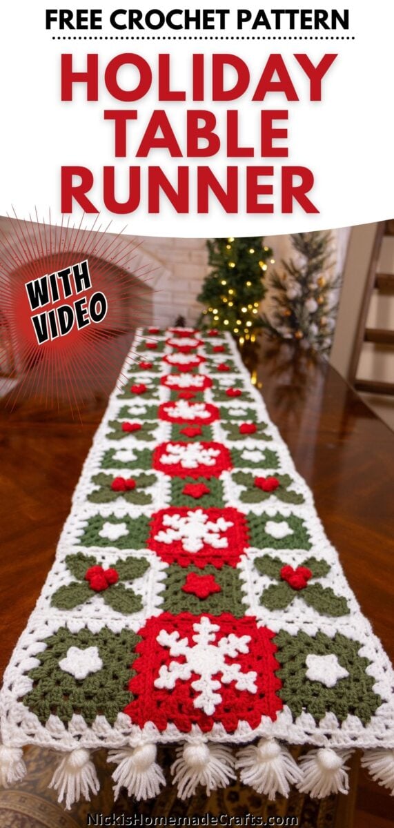 Holiday Table Runner Crochet Pattern