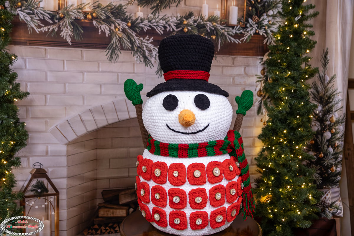 Crochet Snowman Advent Calendar Pattern