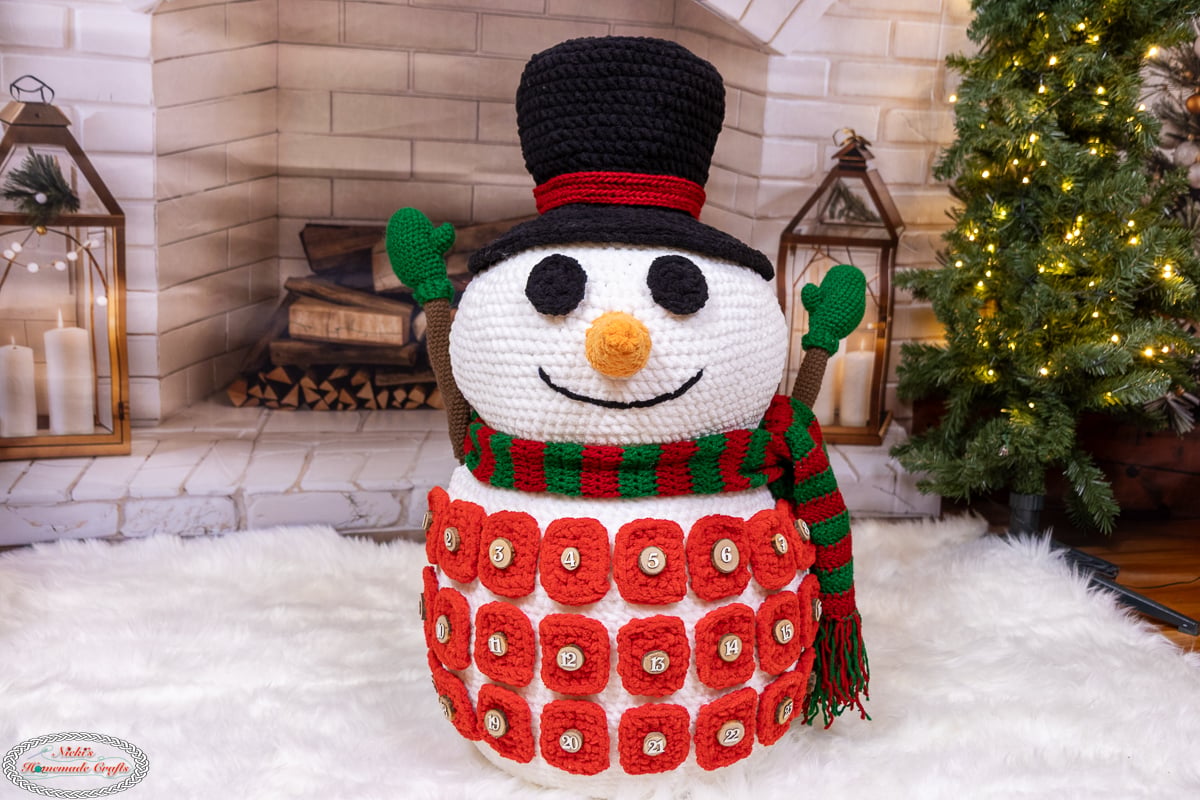 Crochet Snowman Advent Calendar Pattern