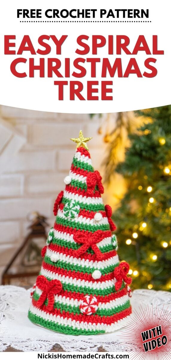 Crochet Spiral Christmas Tree Pattern