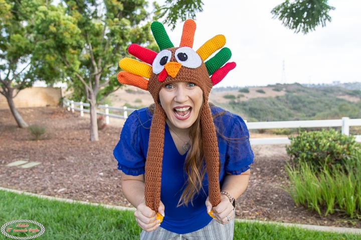 Moving Crochet Turkey Hat Pattern