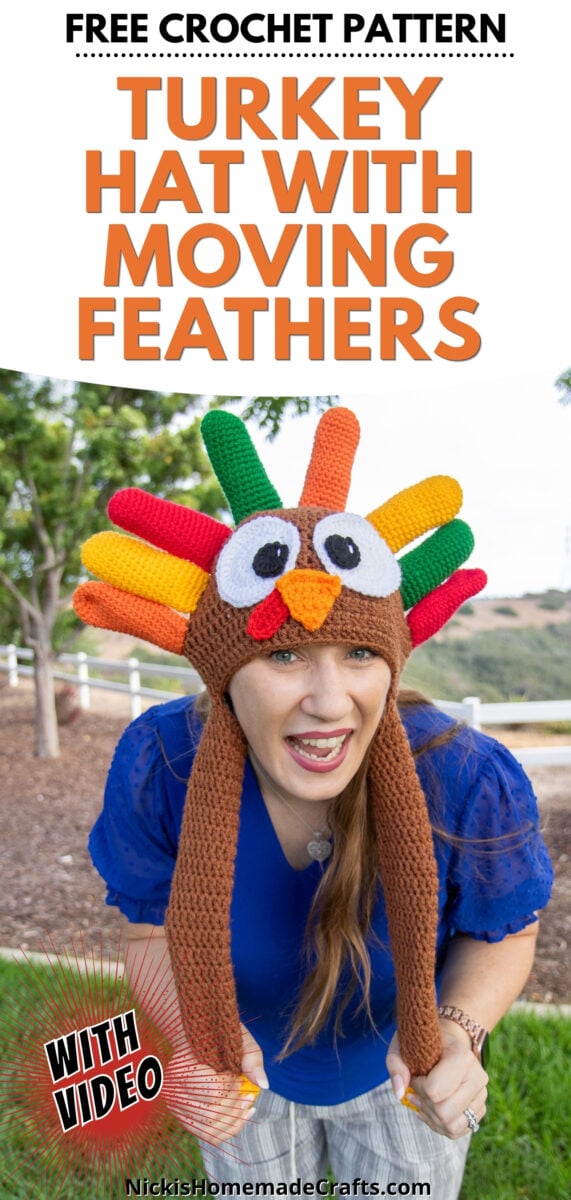 Moving Crochet Turkey Hat Pattern 